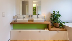 Renovierung Badezimmer mit zwei Waschbecken Zitzelsberger GmbH